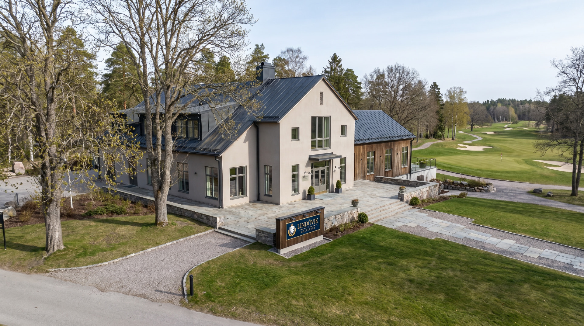 Klubbhuset vid Lindövik Golfklubb
